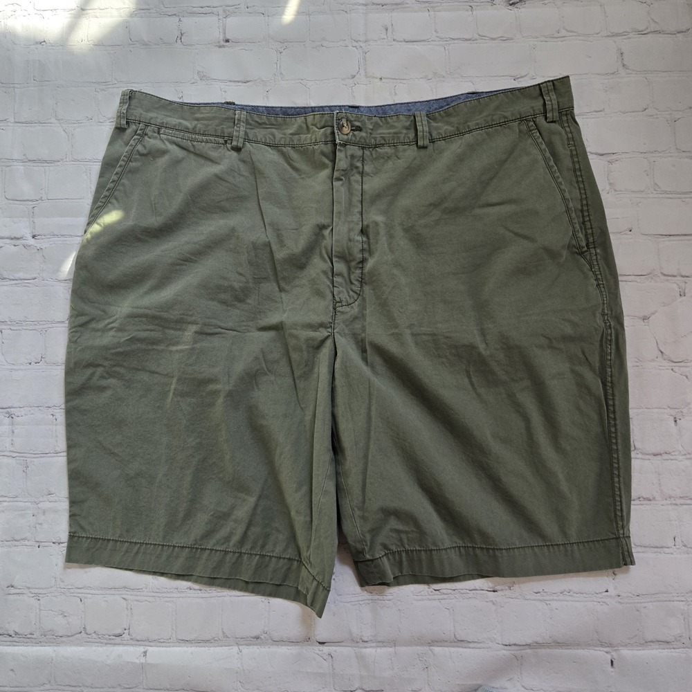 Polo Ralph Lauren Shorts Men 42 Green Casual Chino Flat Front Relaxed Fit Pony